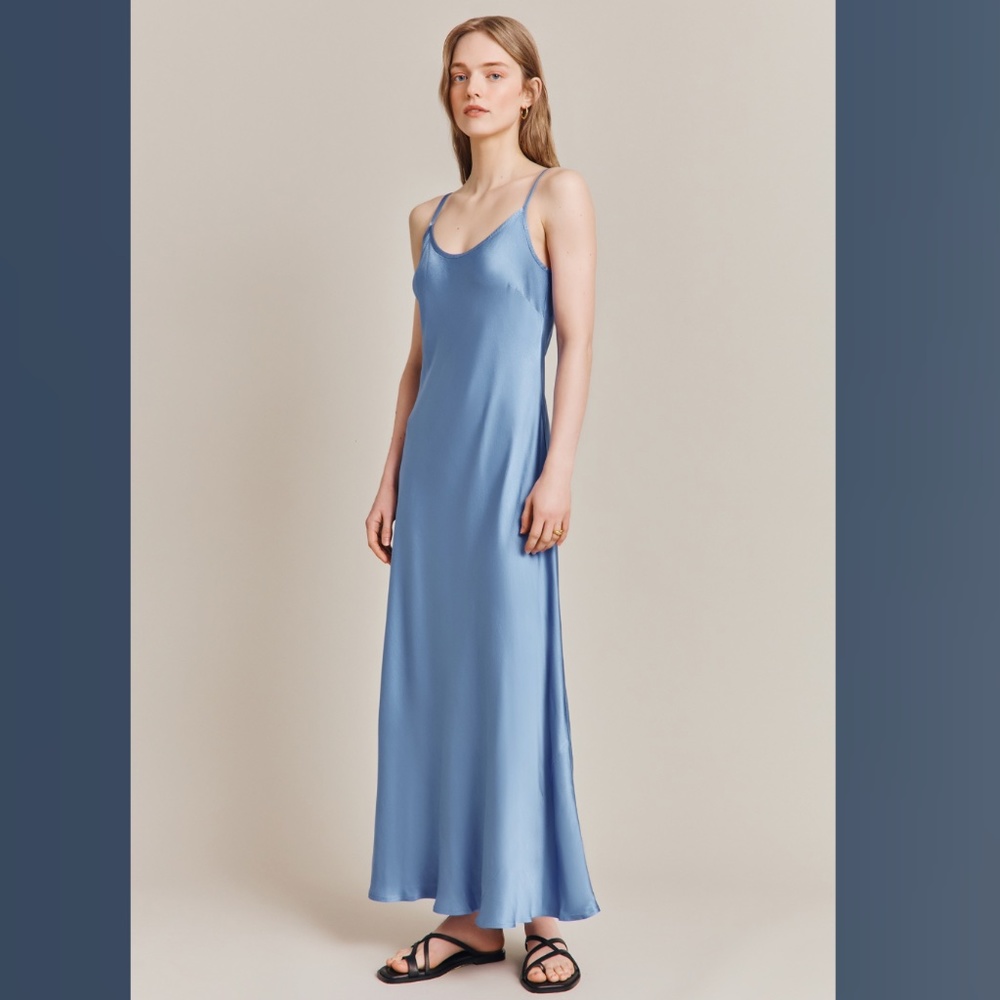 Joelle Satin Midi Dress